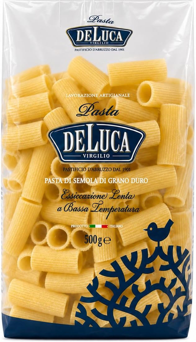 Macarrão Italiano De Luca Rigatoni Grano Duro 500g