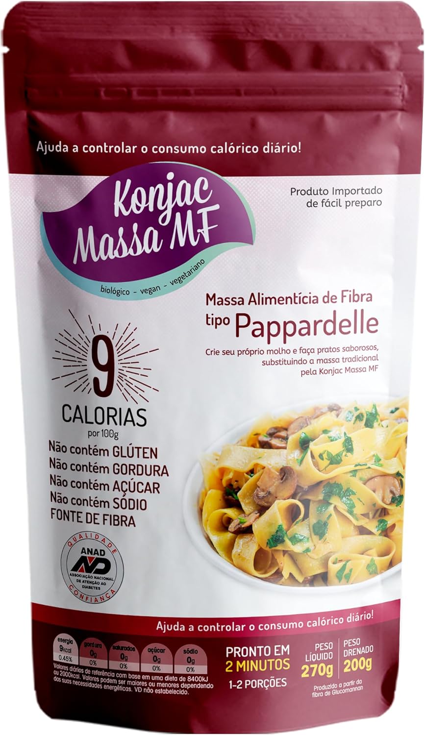 Macarrão Sem Glúten Tipo Pappardelle Vegano Konjac 270g