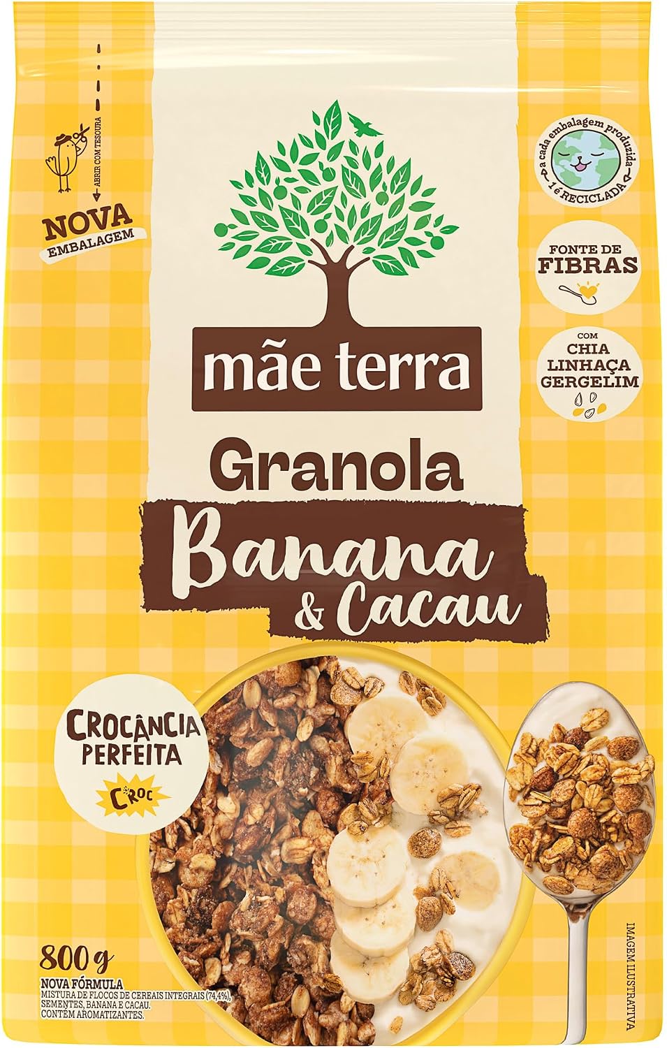 Mãe Terra Granola Banana e Cacau 800g: Vale a pena?