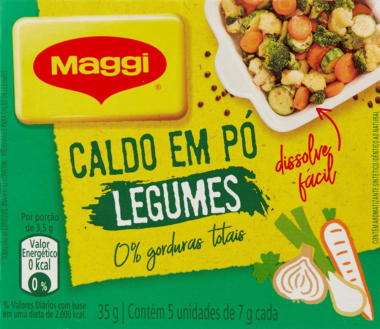 Maggi Caldo de Legumes em Pó 35g: Praticidade e Sabor