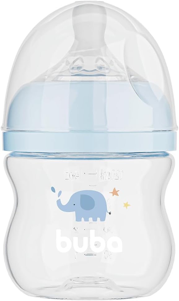 Mamadeira Buba Easy Flow Elefante Azul 120ml
