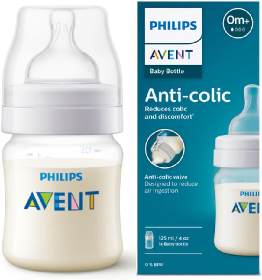 Mamadeira Philips Avent Anti-Colic 125ml: Conforto para Recém-Nascidos