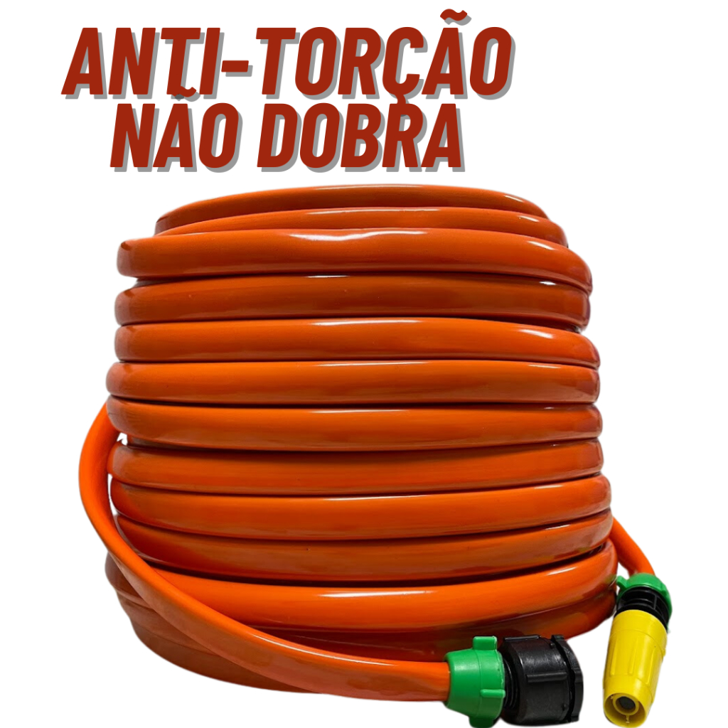 Mangueira de Jardim Anti-Torção e Anti-Dobras Flat (5 a 50 Metros)
