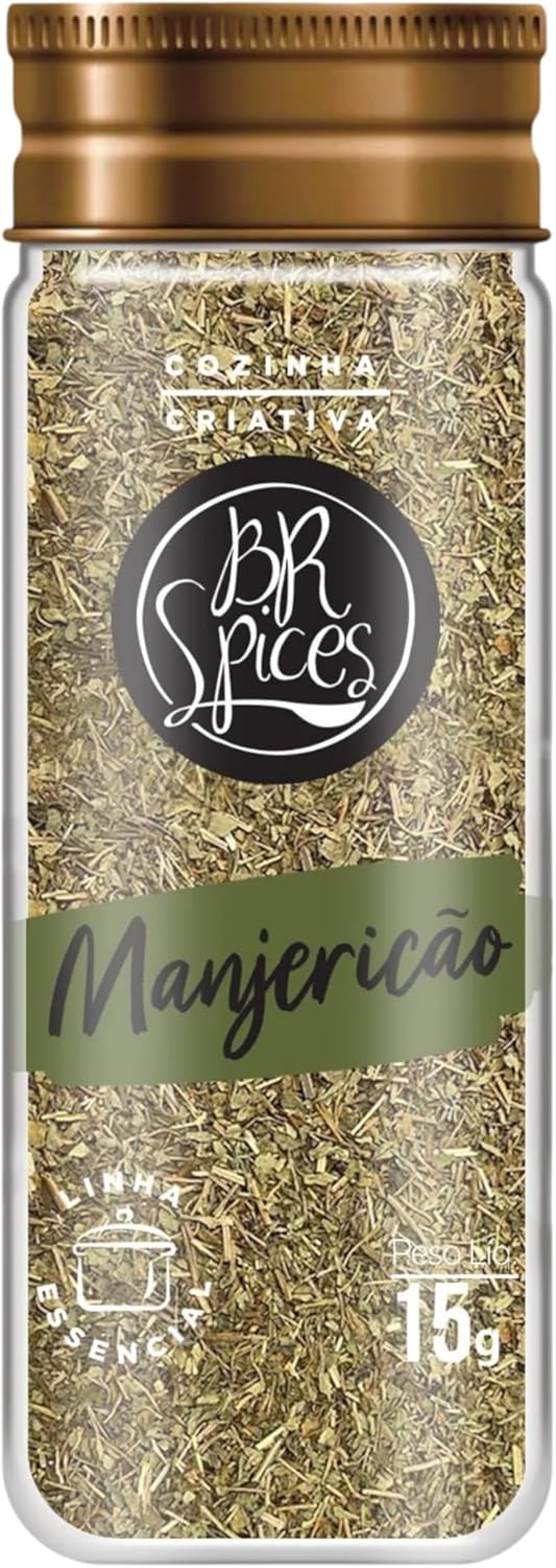 Manjericão BR Spices Vidro 15g: Aroma e Praticidade na Cozinha