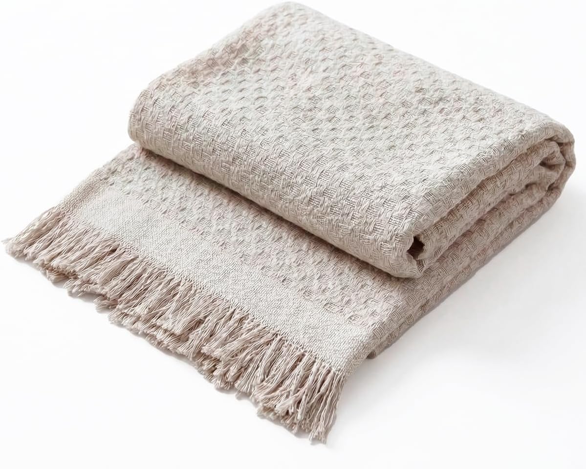 Manta de Algodão Decolab: Estilo Boho e Conforto para a Casa