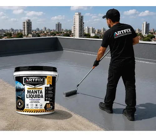 Manta Líquida Emborrachada 18kg Impermeabilizante Premium