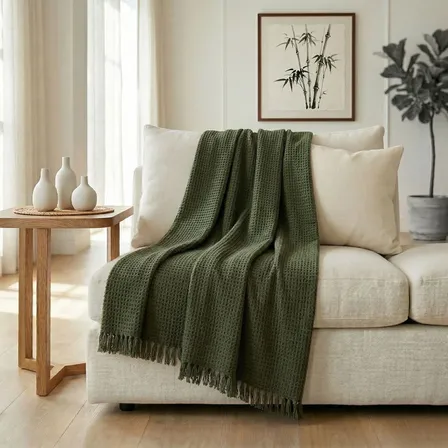 Manta Para Sofá 300 x 180 Super Grande Verde Militar
