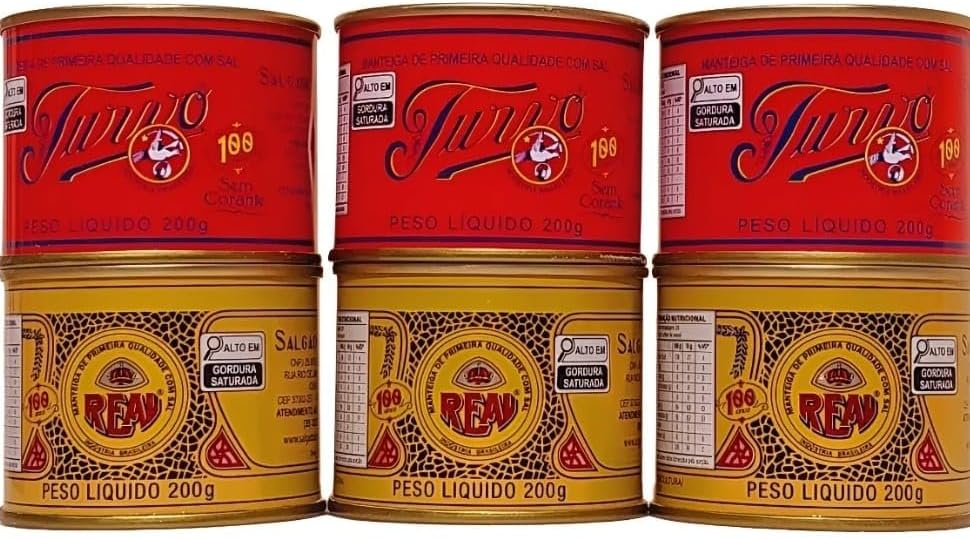 Manteiga Real e Turvo 200g: Kit com 6 Latas para sua Despensa