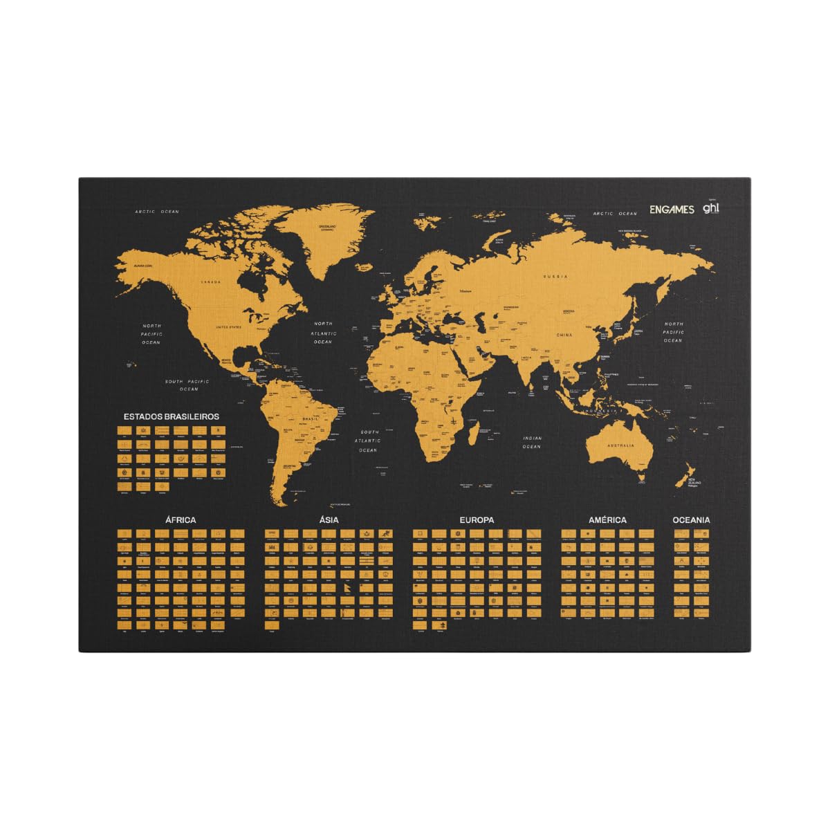 Mapa de Raspar Mundi: Registre suas Viagens com Estilo
