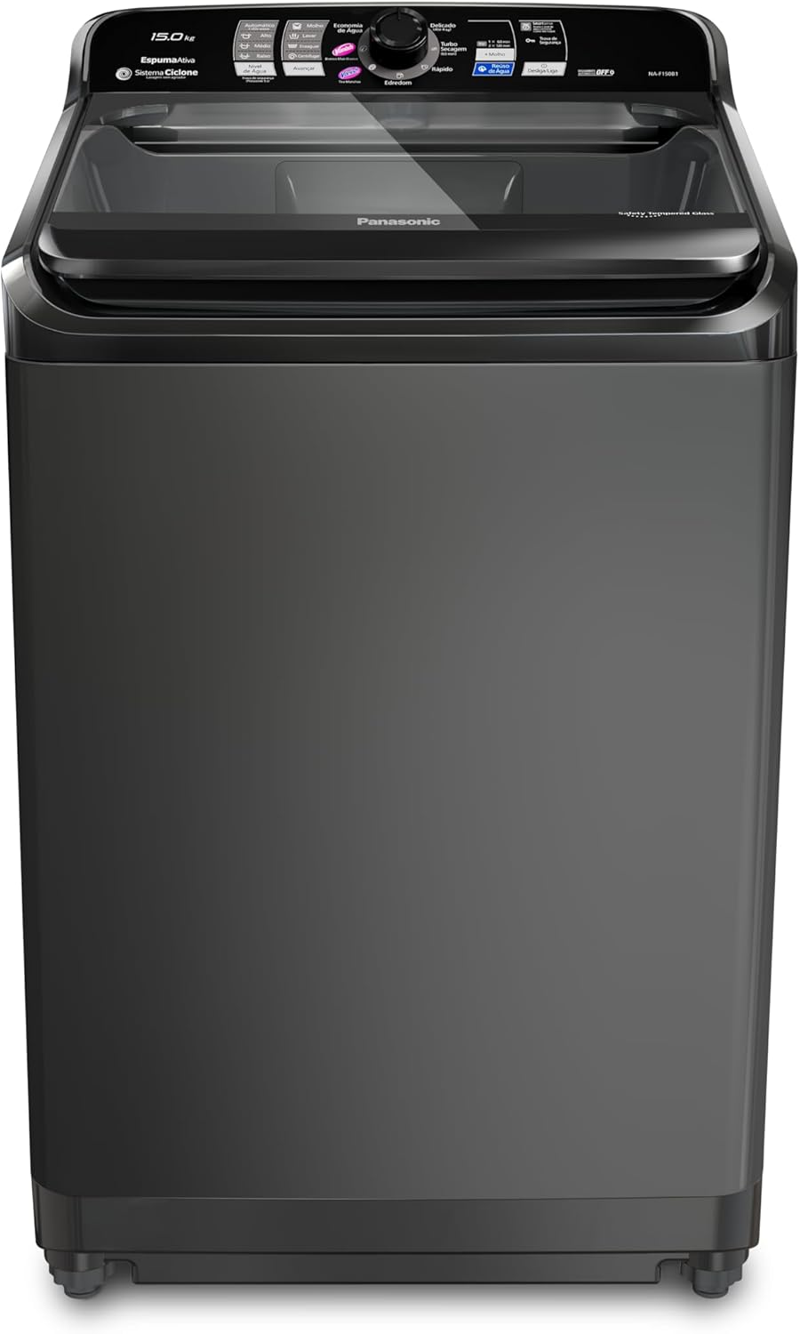 Máquina de Lavar Panasonic 15kg Titânio 127v NA-F150B1T