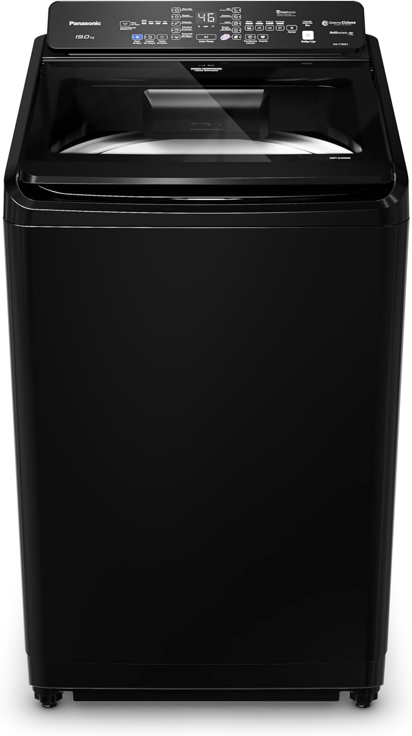 Máquina de Lavar Panasonic 19kg Intuitive+ Preta NA-F190G1BA