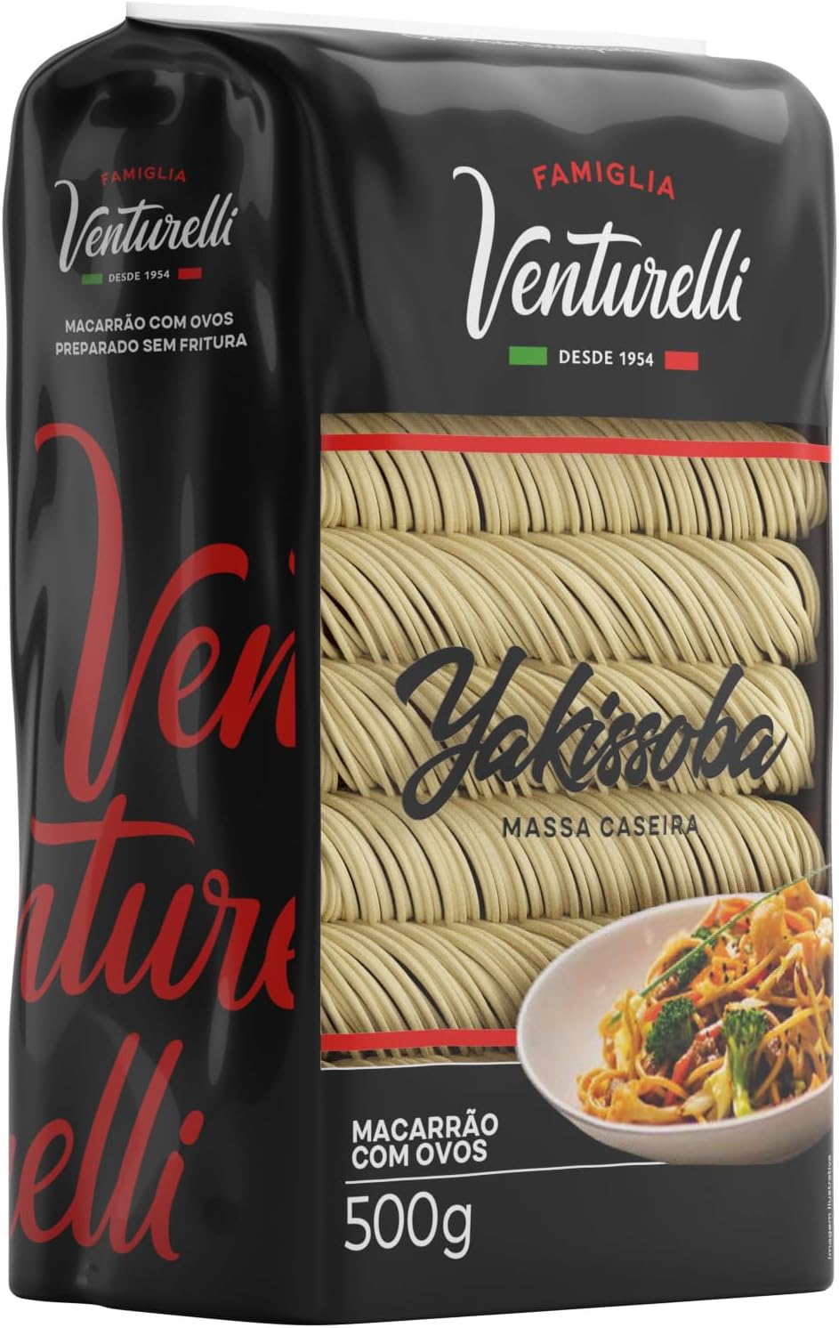 Massa Tipo Caseira Yakissoba Famiglia Venturelli 500g