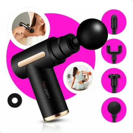 Massageador Pistola Elétrica Portátil com 6 Velocidades Nixzen