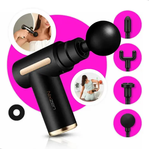Massageador Pistola Elétrica Profissional Muscular Portátil com 6 Velocidades