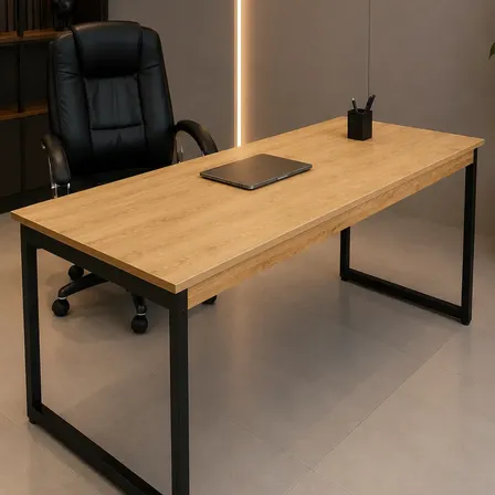 Mesa de Escritório Estilo Industrial 150x60 Mel