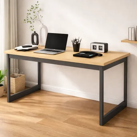 Mesa de Escritório Industrial 150x60 Reforçada para Home Office