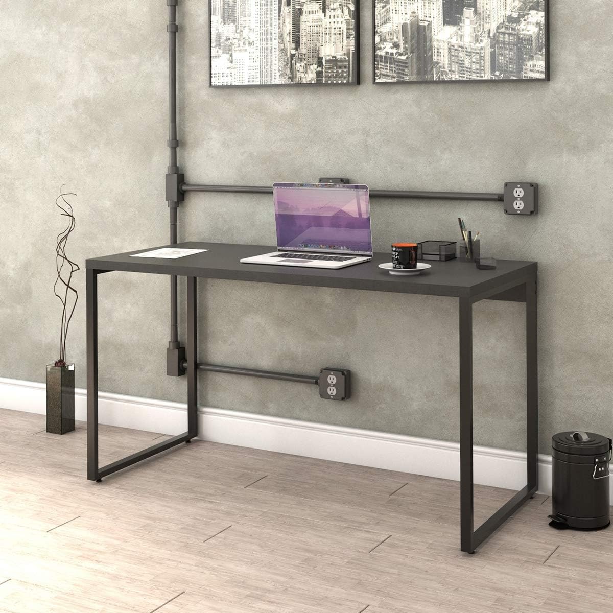 Mesa Escrivaninha Industrial 135cm Trevalla Kuadra ME135-E10
