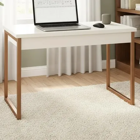 Mesa Home Office Escrivaninha Industrial para Quarto e Notebook