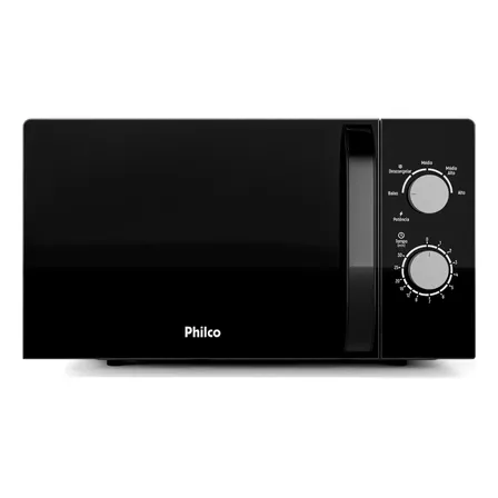 Micro-ondas Philco 20L PMO23M: Eficiência e Estilo com Painel Mecânico