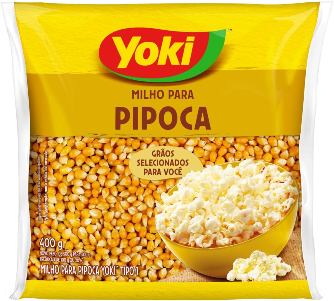 Milho para Pipoca Tipo 1 Yoki 400g: Tradição e Rendimento