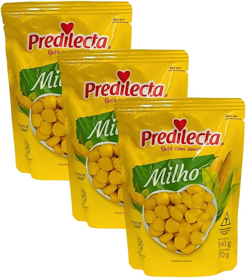 Milho Verde em Sachê Predilecta 170g - Kit com 3 Unidades