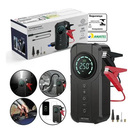 Mini Compressor de Ar Digital B&G Portátil: Vale a Pena?