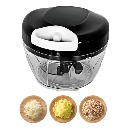 Mini Processador e Triturador Manual de Alimentos 500ml