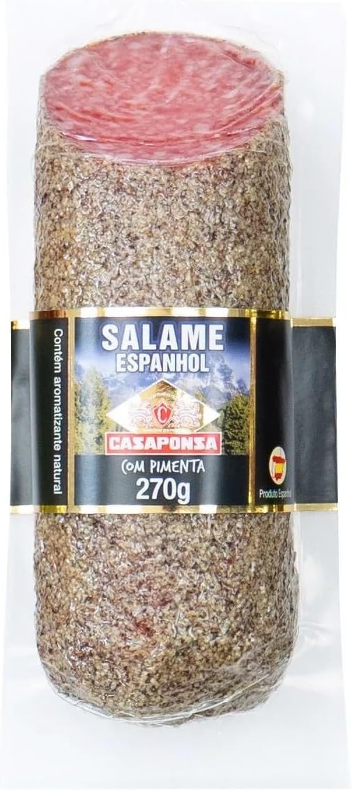 Mini Salame Com Pimenta Casaponsa 270g: Petisco Premium