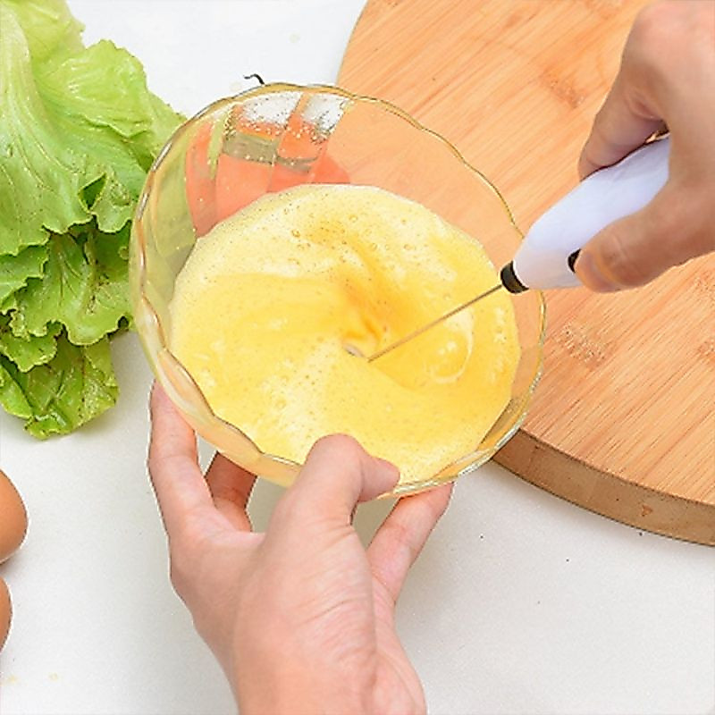 Mixer Misturador de Bebidas Elétrico Portátil em Aço Inox