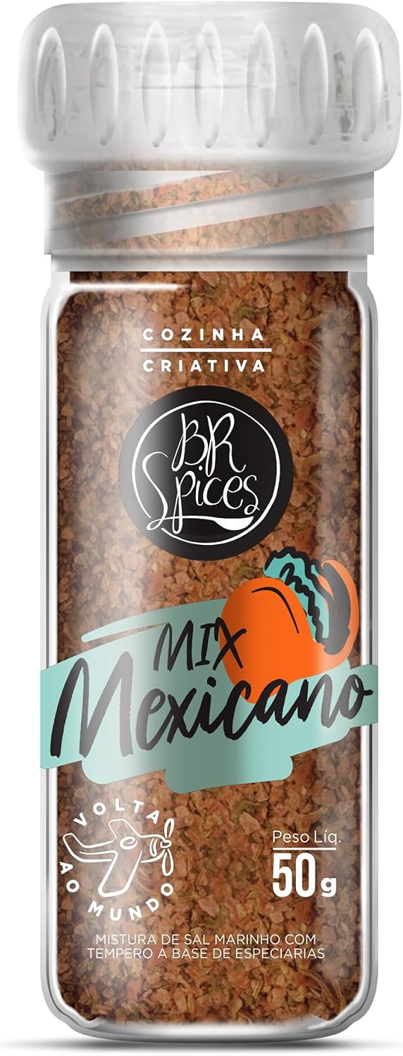 Moedor BR Spices Mix Mexicano 50g: Sabor e Praticidade