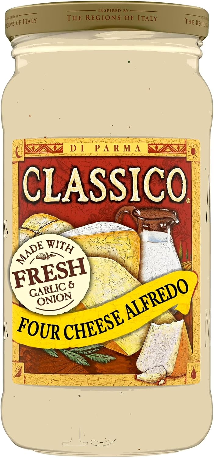 Molho Alfredo Quatro Queijos Classico: Sabor Gourmet com Parmesão Envelhecido