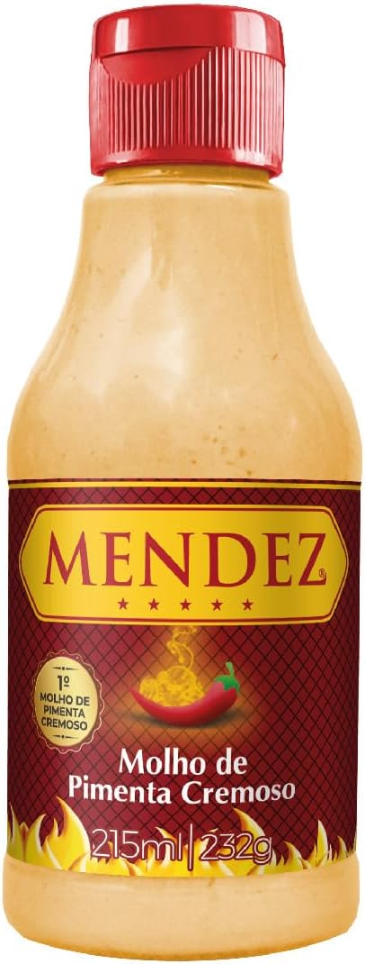 Molho de Pimenta Cremoso Tradicional Mendez 215ml