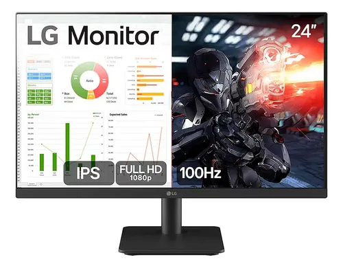 Monitor LG 24MS500-B 100Hz IPS Full HD: É bom para Jogos?