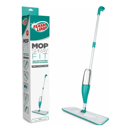 Mop Spray Fit Flash Limp: Praticidade e Limpeza Rápida com Microfibra
