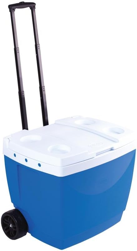 Mor - Caixa Térmica 42 Litros Azul com Rodinhas