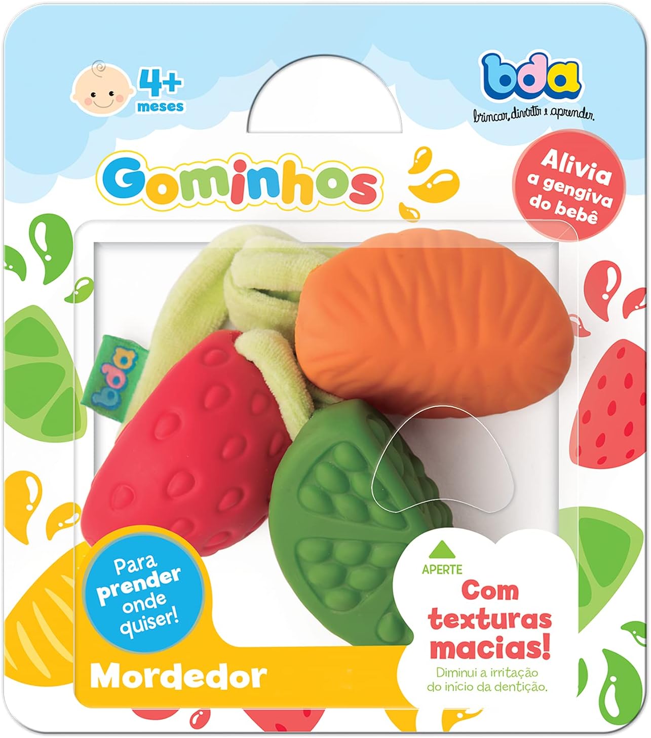 Mordedor com Tecido Gominhos Toyster: Conforto e Estímulo Sensorial