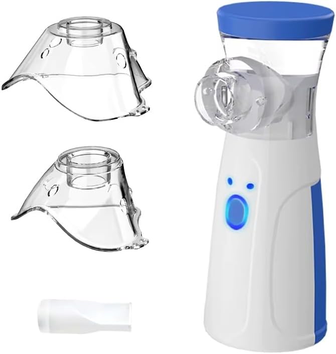 Nebulizador Inalador Portátil Recarregável Silencioso com 3 Velocidades