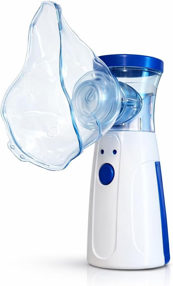 Nebulizador e Inalador Ultrassônico Portátil Silencioso USB Adulto e Infantil