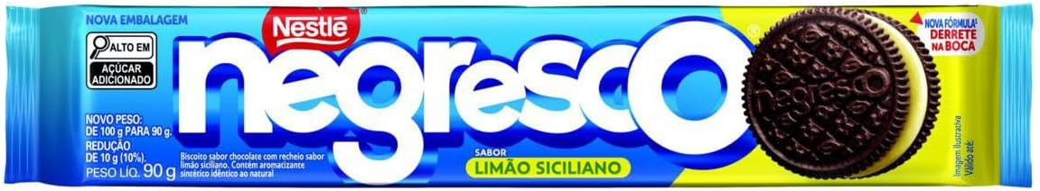 Biscoito Negresco Recheio Limão Siciliano 90g