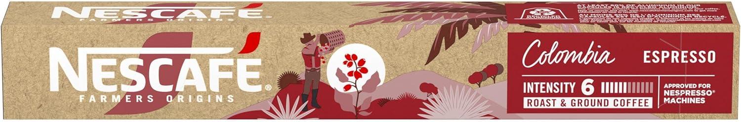 Nescafé Farmers Origins Colombia: Cápsula Compatível Nespresso