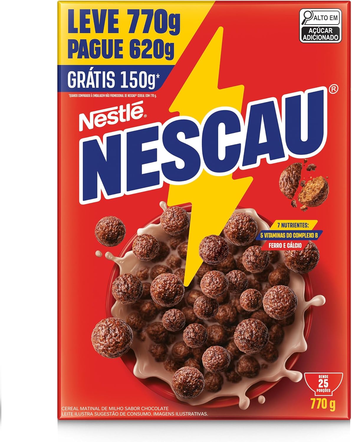Nescau Cereal Matinal Tradicional: Análise da Embalagem Econômica 770g