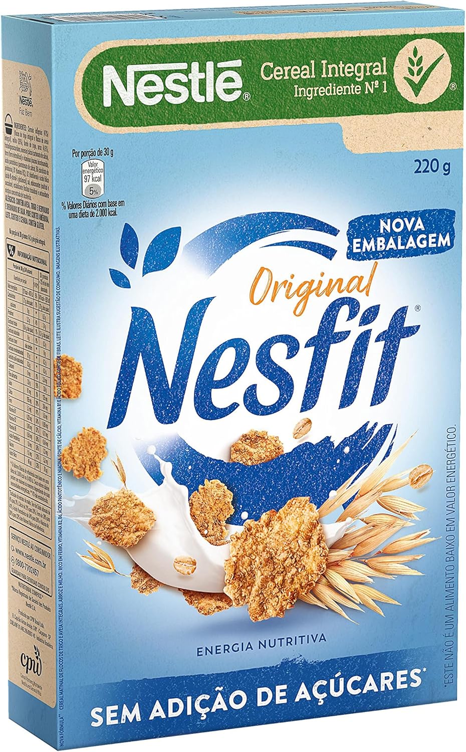Nesfit 0% Adição de Açúcares: O Cereal Integral para o Café da Manhã