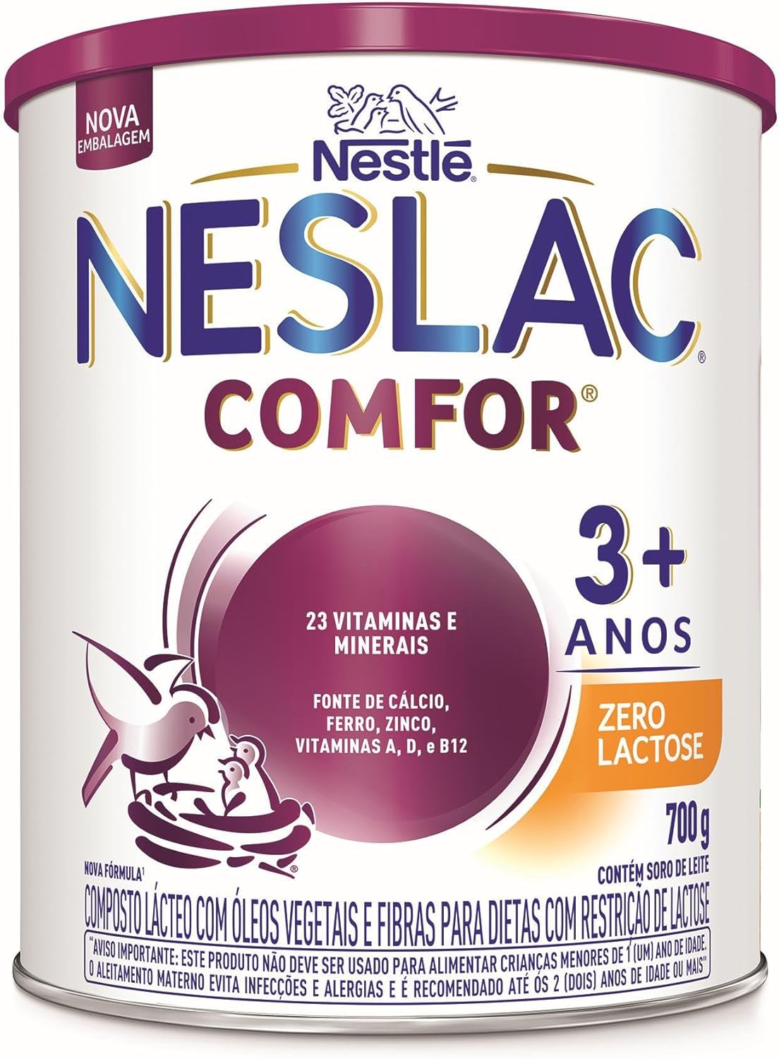 Neslac Comfor Zero Lactose: Análise do Composto Lácteo de 700g