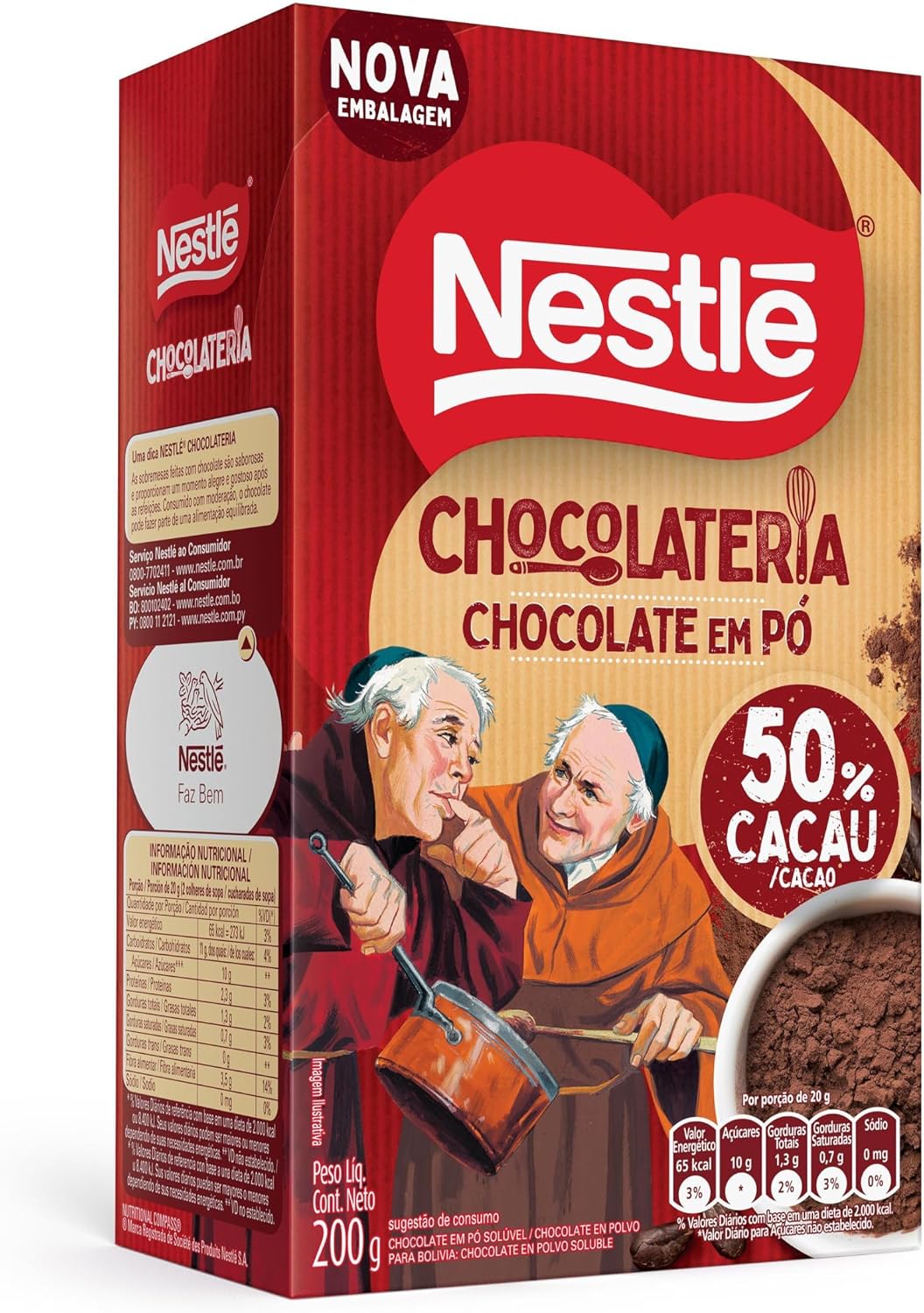 Nestlé Chocolate Em Pó Dois Frades 200g: O Clássico da Confeitaria