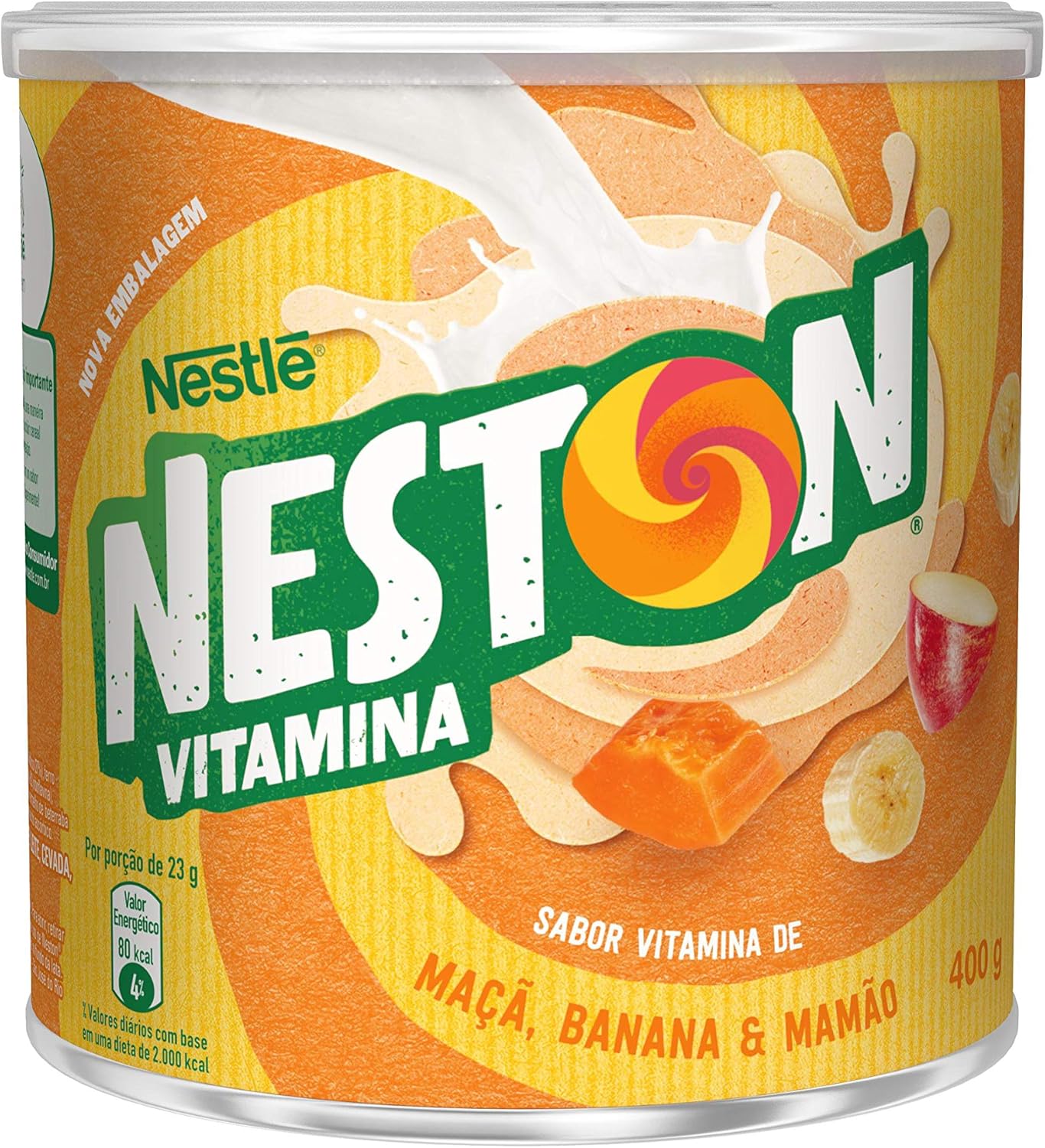 Neston Cereal Infantil Vitamina de Maçã, Banana e Mamão 400g