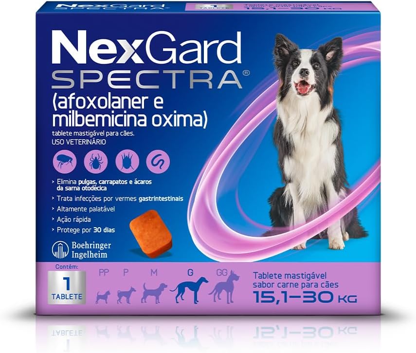 NexGard SPECTRA para Cães de 15,1 a 30kg: Vale a Pena?