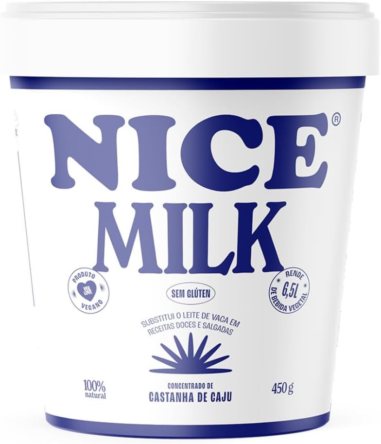 NICE Milk Castanha de Caju: Leite Vegetal Concentrado 450g