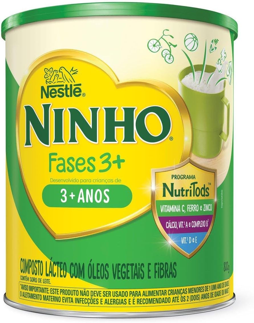 Ninho Composto Lácteo Fases 3+: Nutrição e Qualidade para Crianças