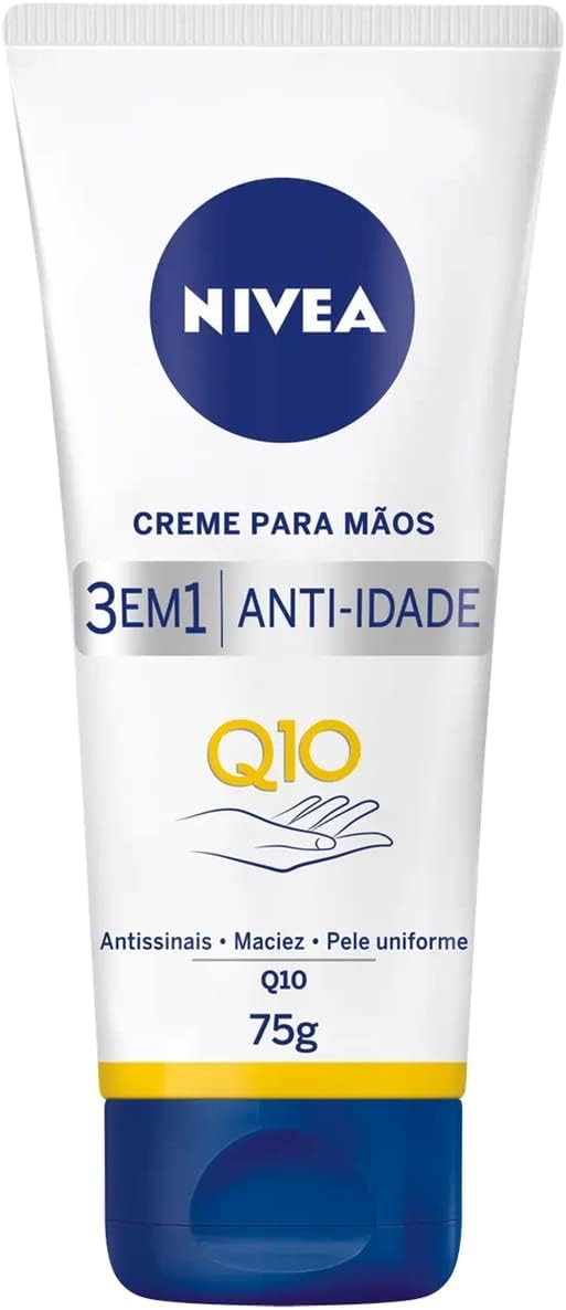 NIVEA Creme para Mãos Q10 Plus: Hidratação Antissinais e Pele Uniforme