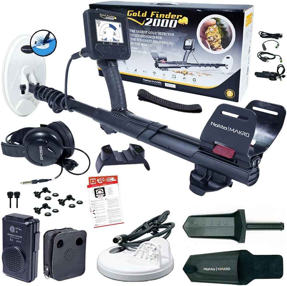 Nokta Makro Gold Finder 2000: Detector de Metais Profissional com Kit Completo